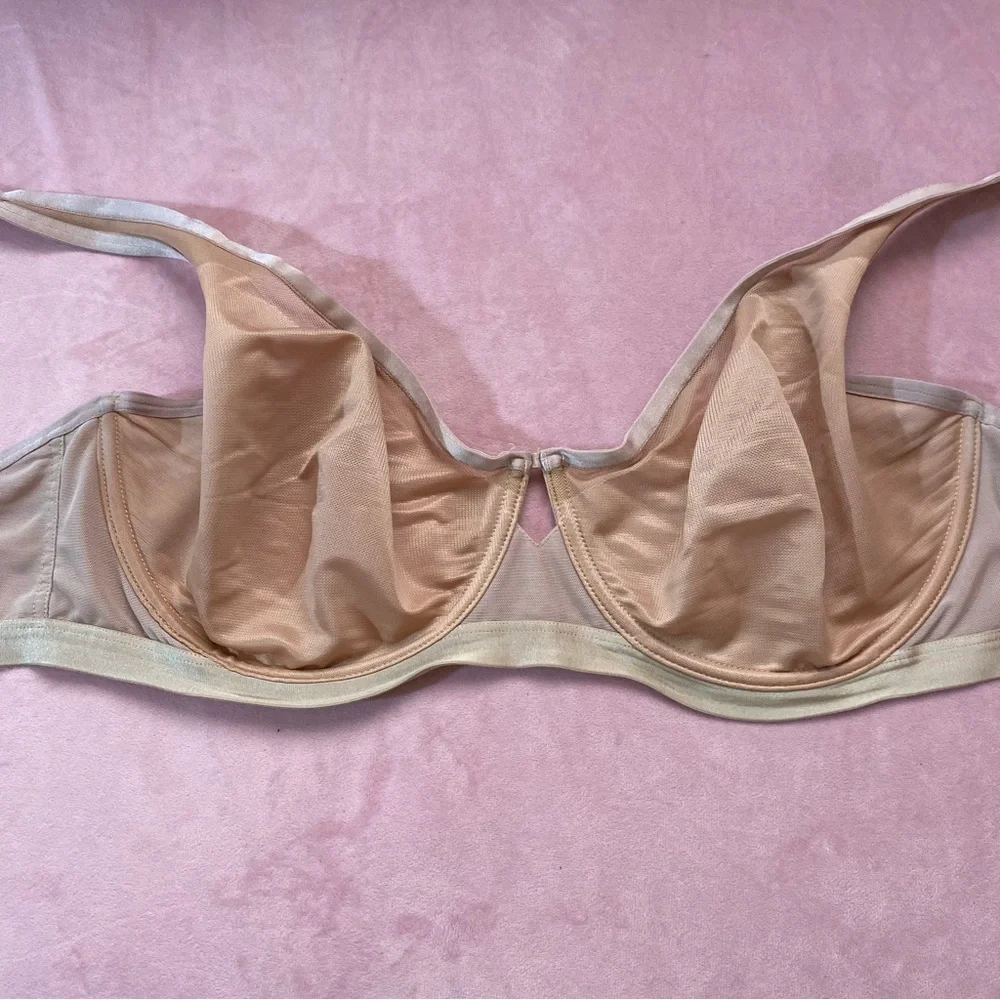 SOMA UNBELIEVABLE Lift Scoop Balconette Unlined Bra Hush Color Demi 40DD 40E